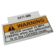 0411-966 - ARCTIC CAT DECAL, WARNING DIFF LOCK (MINIATURE)
