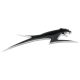 8611-267 - ARCTIC CAT DECAL, AIRCAT-DYMOFLEX CHROME