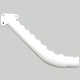 1707-908 - ARCTIC CAT GUSSET,TUNNEL-RH-PTD WHT