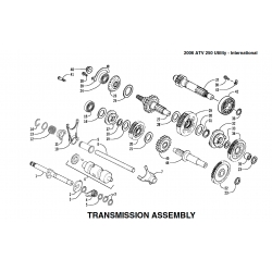 Ensemble transmission montage 2 ARCTIC CAT 250 UTILITY