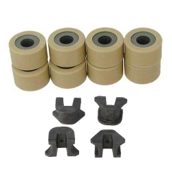 Jeu de 8 galets et 4 guides pour KYMCO 400 MXU