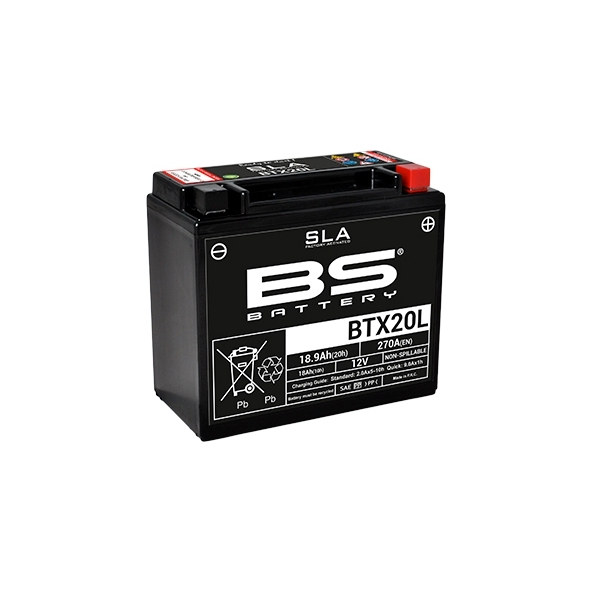Batterie BS SLA activée usine BIX30L pour HYTRACK HY500/510 carburateur