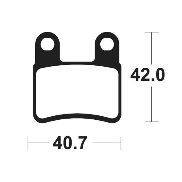 Plaquettes de frein de park TECNIUM pour KYMCO MXU 400/450/465/550/700 