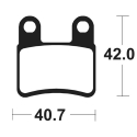 Plaquettes de frein de park TECNIUM pour KYMCO MXU 400/450/465/550/700 